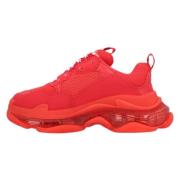 Polyester sneakers Balenciaga , Red , Heren