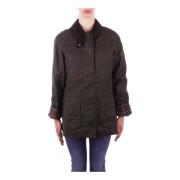 Stijlvolle jas met ritssluiting en zakken Barbour , Green , Dames