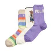 Katoenen sokken 3-pack Ralph Lauren , Multicolor , Dames