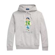 Grijze polar fleece trui Polo Bear Ralph Lauren , Gray , Heren