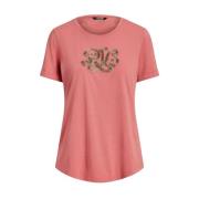 Roze shirt met logo Ralph Lauren , Pink , Dames