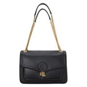 Pebbled Medium Bradley Tas Ralph Lauren , Black , Dames