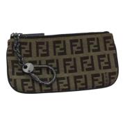 Pre-owned Canvas wallets Fendi Vintage , Beige , Dames