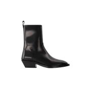 Leather boots aeyde , Black , Dames