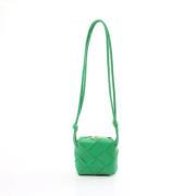 Pre-owned Leather shoulder-bags Bottega Veneta Vintage , Green , Dames