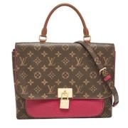 Pre-owned Leather handbags Louis Vuitton Vintage , Brown , Dames