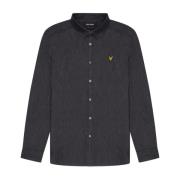 LS Geweven Overhemden Chambray Overhemd Lyle & Scott , Black , Heren