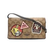 Pre-owned Canvas shoulder-bags Coach Pre-owned , Beige , Dames