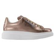 Leather sneakers Alexander McQueen , Beige , Dames