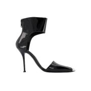 Leather sandals Alexander McQueen , Black , Dames