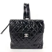 Pre-owned Leather backpacks Chanel Vintage , Black , Dames