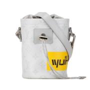 Pre-owned Canvas shoulder-bags Louis Vuitton Vintage , White , Dames