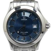 Pre-owned Stainless Steel watches Omega Vintage , Blue , Heren