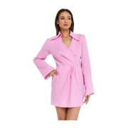 Linnen Mini Jurk Esma Nanushka , Pink , Dames