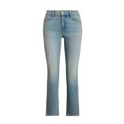 Blauwe jeans met middelhoge taille Ralph Lauren , Blue , Dames