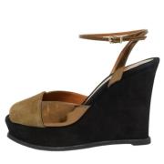 Pre-owned Leather sandals Fendi Vintage , Brown , Dames