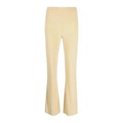 Beige Wijde Broek Norma Kamali , Brown , Dames