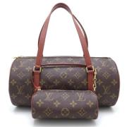 Pre-owned Canvas handbags Louis Vuitton Vintage , Brown , Dames