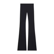 Zwarte Ellipse Broek met Stijlvolle Snitten Courrèges , Black , Dames