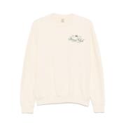 Roomwit Text Print Sweater Sporty & Rich , Beige , Dames