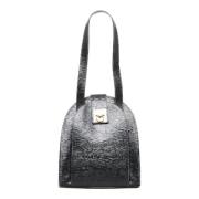 Pre-owned Leather handbags Celine Vintage , Black , Dames