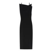 Elegante Zwarte Jurk voor Vrouwen Sportmax , Black , Dames