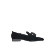 Zwarte fluwelen franje Foxley loafers Jimmy Choo , Black , Heren