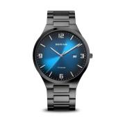 Herenhorloge Titanium 40 mm saffierglas Titan Slim Design 10 ATM Armba...