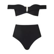 Zwarte Lexi Bikini met Open Schouders Zimmermann , Black , Dames