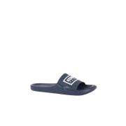 Blauwe Logo Slippers Kenzo , Blue , Heren