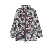 Cloud Camo Hoodie Jas Kenzo , Brown , Dames