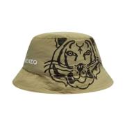 Groene Tiger Bucket Hat Kenzo , Green , Dames