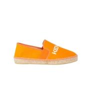 Oranje Espadrilles met Logo Kenzo , Orange , Dames