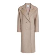 Stoere wollen jas in donkergrijs Neo Noir , Beige , Dames