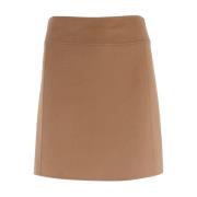 Elegante Camel Mini Rok Max Mara , Brown , Dames