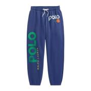 Joggingbroek met grafische print en logo Ralph Lauren , Blue , Dames