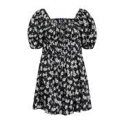 Katoenen minijurk met bloemenmotief Ralph Lauren , Black , Dames