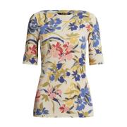 Katoenen blouse met bloemen Ralph Lauren , Multicolor , Dames