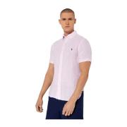 Linnen shirt met korte mouwen Slim fit Ralph Lauren , White , Heren