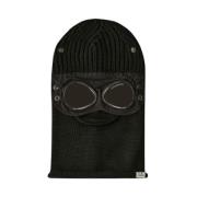 Merino Wool Goggle Balaclava C.p. Company , Black , Heren