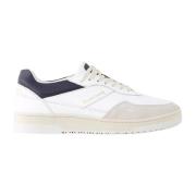 Witte leren sneakers Ronde neus Marine accenten Filling Pieces , White...