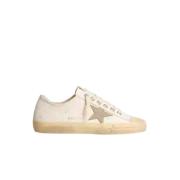 Witte leren sneakers Golden Goose , White , Heren