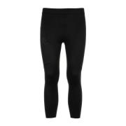 Zwarte Performance Tights On Running , Black , Heren