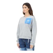 Ksenia Grijze Crewneck Sweater Adidas Originals , Gray , Dames