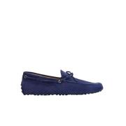 Donkerblauwe Rij Mocassins Tod's , Blue , Heren