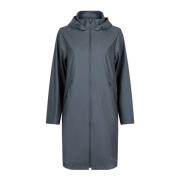 Waterdichte Midi Jas met Zijrits Neo Noir , Gray , Dames