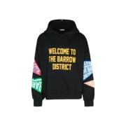 Zwarte Hoodie District Barrow , Black , Heren