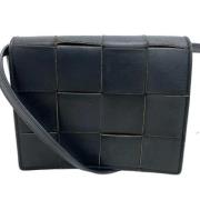 Pre-owned Leather shoulder-bags Bottega Veneta Vintage , Black , Dames