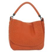 Pre-owned Leather handbags Bottega Veneta Vintage , Orange , Dames