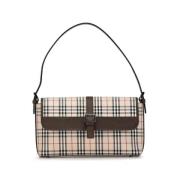 Pre-owned Canvas handbags Burberry Vintage , Beige , Dames